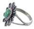 Authentic Sterling Silver Flower Turquoise Ring Size 5-1/4 VX37269